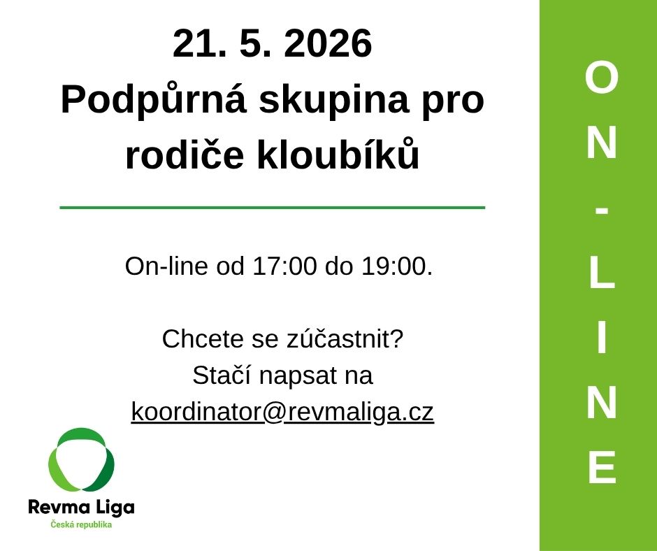 podpůrná skupina pro rodiče kloubíků 2026